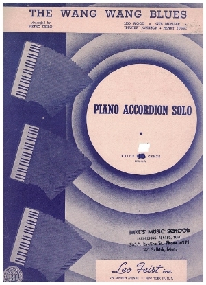 Picture of The Wang Wang Blues, Leo Wood/ Gus Mueller/ Buster Johnson/ Henry Busse, arr. Pietro Deiro for accordion solo
