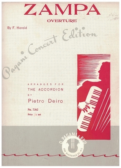 Picture of Zampa Overture, Ferdinand Herold arr. Pietro Deiro, accordion solo