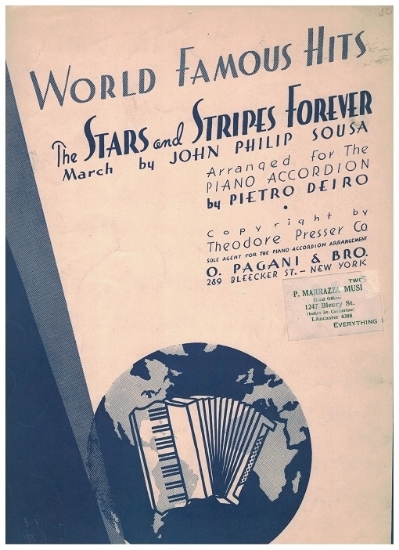 Picture of Stars and Stripes Forever, John Philip Sousa, arr. Pietro Deiro for accordion solo