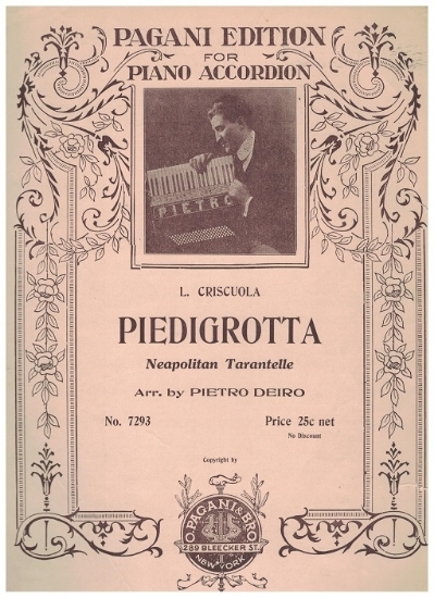 Picture of Piedigrotta (Neapolitan Tarantelle), L. Criscuolo, arr. Pietro Deiro, accordion solo