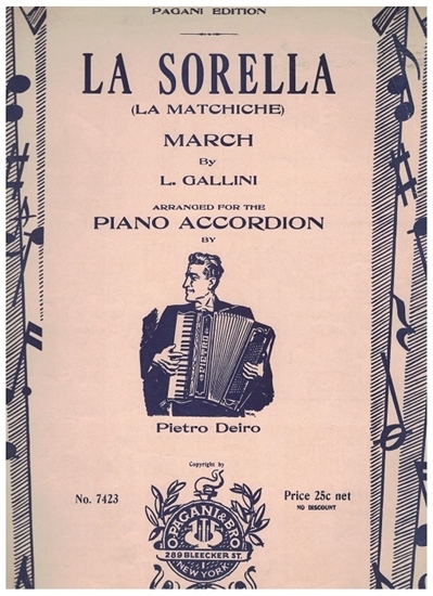 Picture of La Sorella (La Maxixe), L. Gallini, arr. Pietro Deiro, accordion solo