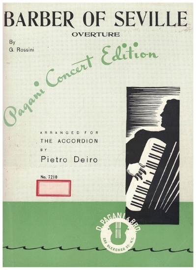 Picture of Barber of Seville Overture, G. Rossini, arr. Pietro Deiro for accordion solo