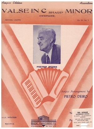 Picture of Valse in c# minor, F. Chopin Op. 64 No. 2, arr. Pietro Deiro, accordion solo