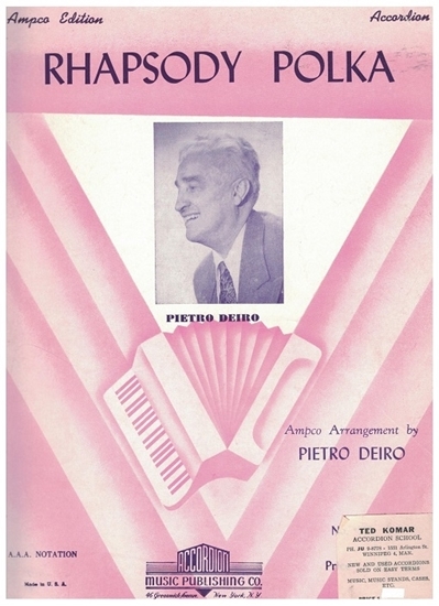 Picture of Rhapsody Polka, Pietro Deiro, accordion solo