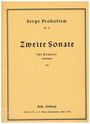 Picture of Sergei Prokofieff (Prokofiev), Piano Sonata No. 2 Opus 14 in d minor