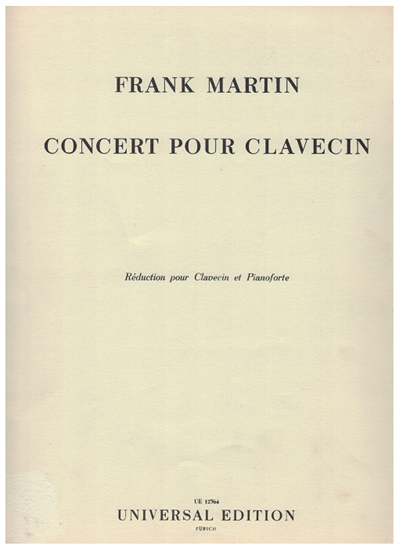Picture of Frank Martin, Concert pour Clavecin, piano duo