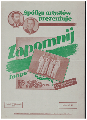 Picture of Memories, Tango from the repertoire of the Radian Quartet, L. Korab-Kucharski & O. Sz.-Radian