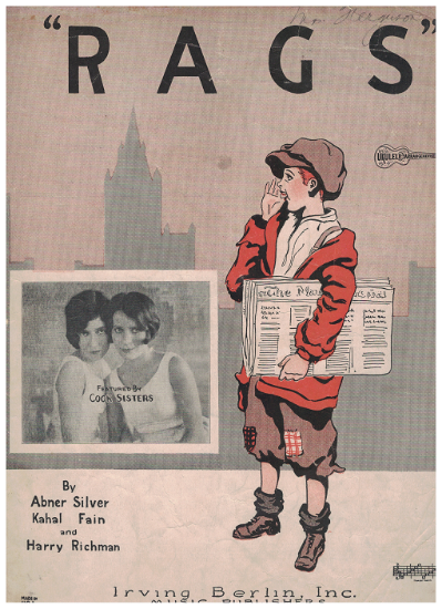 Picture of Rags, Abner Silver/ Irving Kahal/ Sammy Fain/ Harry Richman, featured by the Cook Sisters