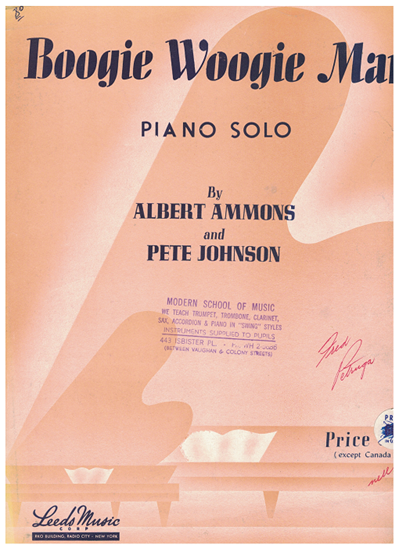Picture of Boogie Woogie Man, Albert Ammons & Pete Johnson, piano solo