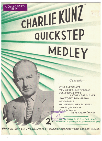 Picture of Charlie Kunz Quickstep Medley, arr. Dudley E. Bayford, piano solo 