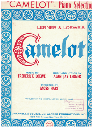 Picture of Camelot, Lerner & Lowe, arr. Walter Paul, piano solo selections 