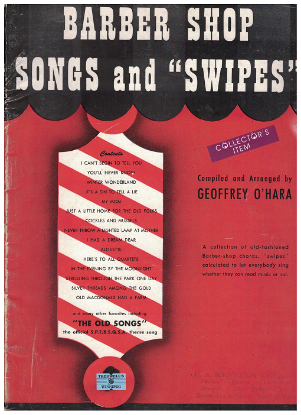 Picture of Barber Shop Songs and Swipes, arr. Geoffrey O'Hara, 4 part male chorus 
