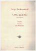 Picture of Vocalise, Sergie Rachmaninoff, transcr. Alan Richardson, piano solo