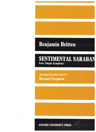 Picture of Sentimental Saraband, from "Simple Symphony", Benjamin Britten, arr. Howard Ferguson, piano duet