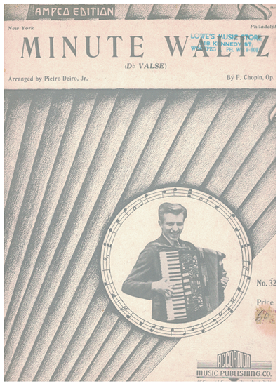 Picture of Minute Waltz, Frederic Chopin, arr. Pietro Deiro Jr., accordion solo 