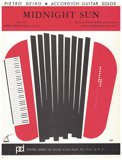 Picture of Midnight Sun, Johnny Mercer/ Sonny Burke/ Lionel Hampton, arr. Pietro Deiro Jr, accordion solo