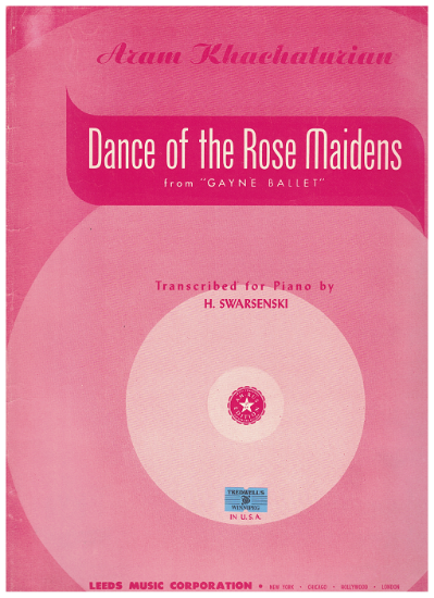 Picture of Dance of the Rose Maidens from "Gayne Ballet", Aram Khachaturian, transcr. H. Swarsenski 