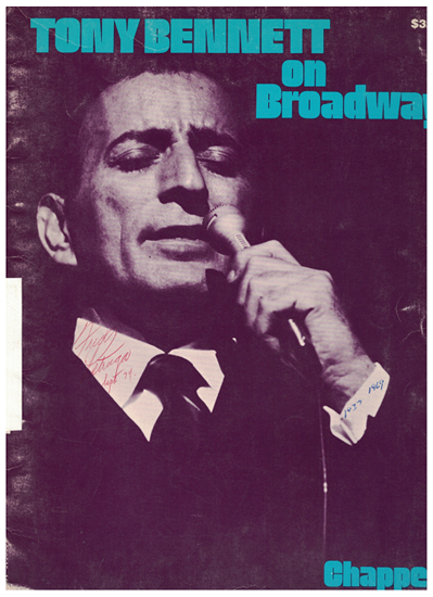 Picture of Tony Bennett on Broadway, songbook