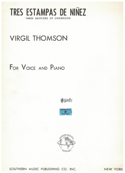 Picture of Three Sketches of Childhood (Tres estampas de ninez), Virgil Thomson