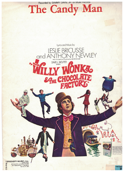Picture of The Candy Man, from movie "Willie Wonka & the Chocolate Factory", Leslie Bricusse & Anthony Newley, recorded by Sammy Davis Jr.