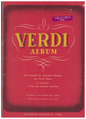 Picture of Verdi Album of Opera Arias, transcr. Hans Rahner, piano solo songbook