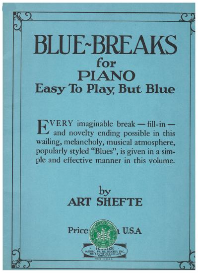 Picture of Blue Breaks for Piano, Art Shefte