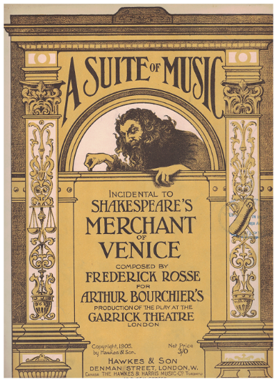 Picture of Incidental Music to Shakespeare's "Merchant of Venice", Frederick Rosse