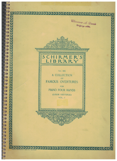 Picture of Collection of Famous Overtures for Piano Four Hands Vol. 1, ed. by Louis Osterle