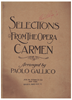 Picture of Carmen....Selections from the Opera , Georges Bizet, arr. Paolo Gallico for piano solo 