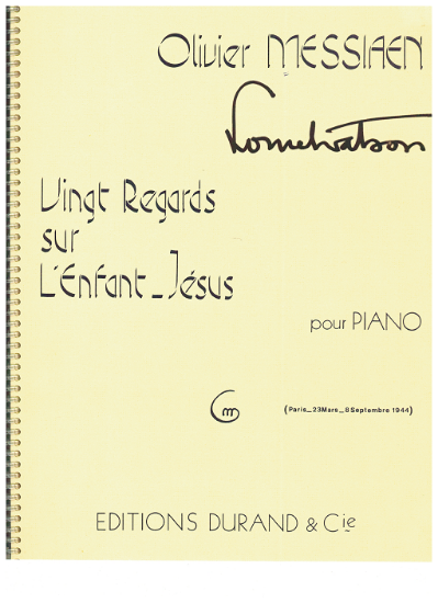 Picture of Olivier Messiaen, Vingt Regards sur l'Enfant Jesus, piano solo