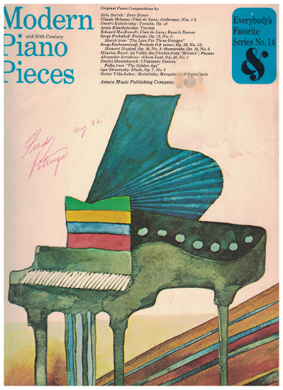 Picture of Everybody's Favorite Series No. 14 (1965 Edition), Modern & 20th Century Piano Pieces, EFS14