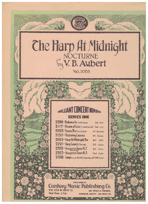 Picture of The Harp at Midnight, Nocturne, V. B. Aubert, piano solo 
