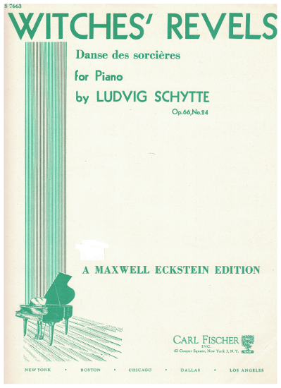 Picture of Witches' Revels (Danse des sorcieres), Ludvig Schytte, piano solo 