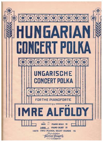 Picture of Hungarian Concert Polka, Imre Alfoldy, piano duet 