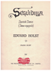 Picture of Seguidilla (Spanish Dance), Eduard Holst, piano duet 