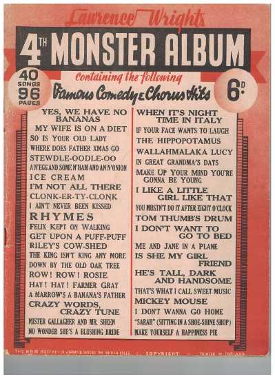 Picture of Lawrence Wright's 4th Monster Album, comedy