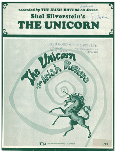 Picture of The Unicorn, Shel Silverstein, recorded by The Irish Rovers