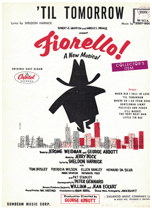 Picture of 'Til Tomorrow, from musical "Fiorello", Sheldon Harnick & Jerry Bock