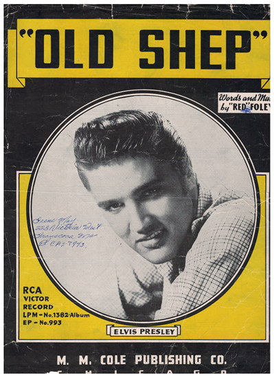 Picture of Old Shep, Clyde "Red" Foley, recorded by Elvis Presley