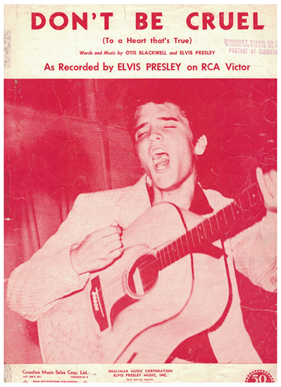 Picture of Don't Be Cruel (To a Heart That's True), Otis Blackwell & Elvis Presley, recorded by Elvis Presley