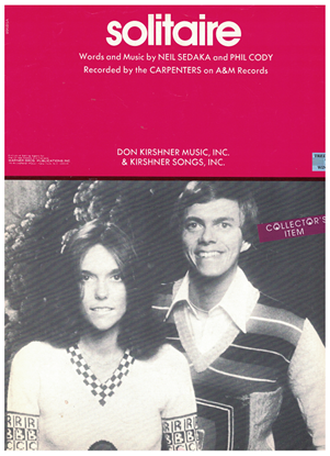 Picture of Solitaire, Neil Sedaka & Phil Cody, recorded by The Carpenters