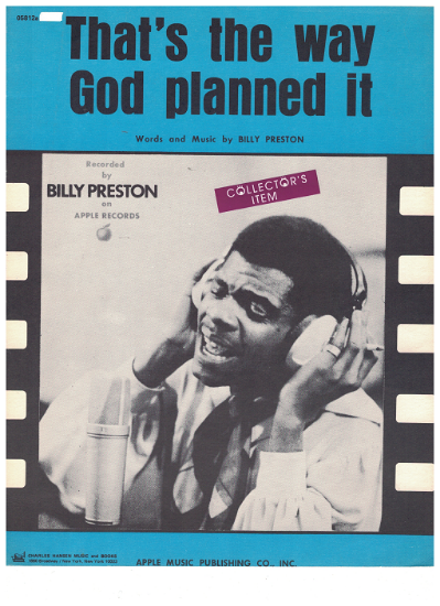 Picture of That's the Way God Planned It, written & recorded by Billy Preston