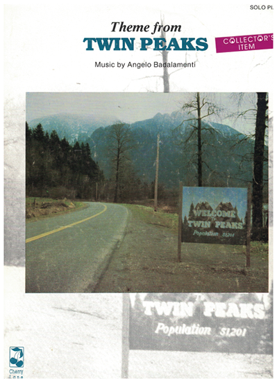 Picture of Twin Peaks, T.V. show theme, Angelo Badalamenti, piano solo 