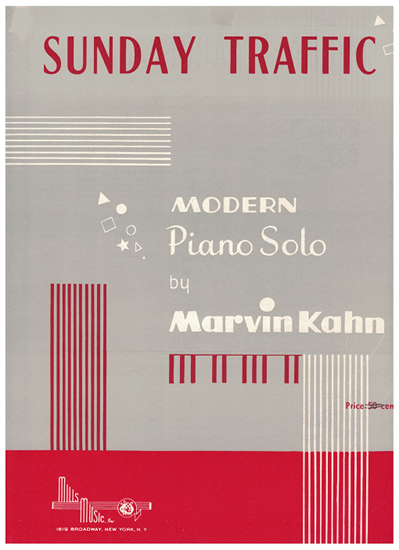 Picture of Sunday Traffic, Marvin Kahn, piano solo