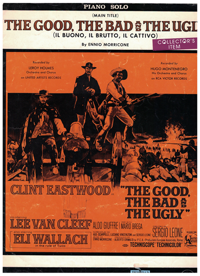 Picture of The Good The Bad & The Ugly (Il Buono Il Brutto Il Cattivo), movie title song, Ennio Morricone, piano solo