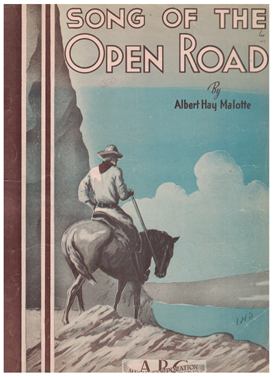 Picture of Song of the Open Road, Albert Hay Malotte, low voice solo