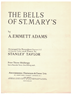Picture of The Bells of St. Mary's, A. Emmett Adams, arr. Stanley Taylor for recorder/flute duet with piano accomp
