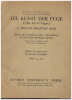 Picture of Art of Fugue (Die Kunst der Fugue), J. S. Bach, ed. Donald Francis Tovey