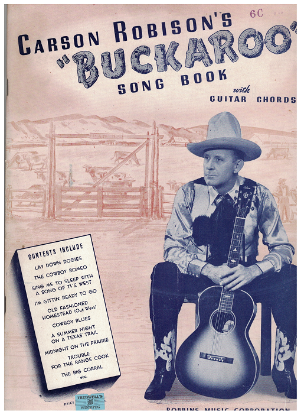 Picture of Carson Robison's "Buckaroo" Song Book