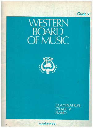 Picture of Western Board of Music, Grade 5 Piano Exam Book, 1976 Edition